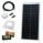 40W 12V dual battery solar charging kit with 10A controller, mounting brackets and cables