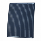 100W Black Reinforced semi-flexible solar panel with round rear junction box and 3m cable, with durable ETFE coating