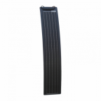 30W black ultra-narrow semi-flexible fibreglass solar panel with durable ETFE coating
