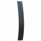 50W black ultra-narrow semi-flexible fibreglass solar panel with durable ETFE coating
