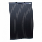 120W black semi-flexible fibreglass solar panel with durable ETFE coating