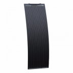 150W black narrow semi-flexible fibreglass solar panel with durable ETFE coating