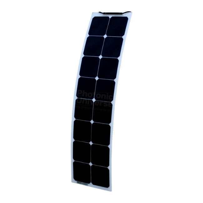 50W flexible narrow solar panel for motorhome, camper van, boat