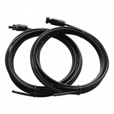 Pair of 5m single core extension cable leads 4.0mm for solar panels and solar charging kits