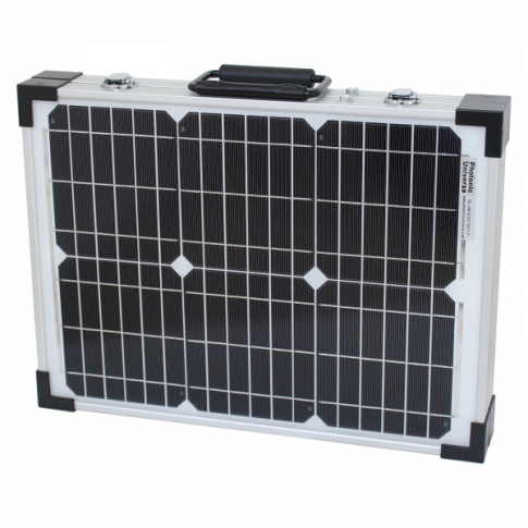 motorhome rallies 40W 12V Photonic Universe folding solar charging kit for a motorhome caravan car caravanning trade shows boat van yacht campervan 40 watt 12 volt mobile offices or any other off-grid 12V system ideal for camping 