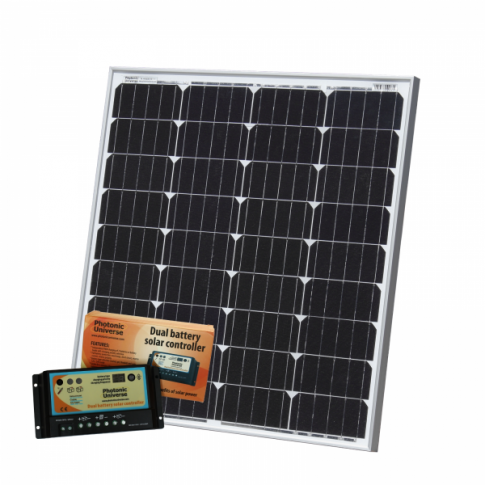120W 12V dual battery solar panel charging kit motorhome camper boat yacht van