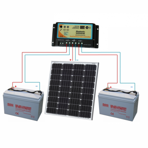 12v Solar Panels Charging Kits For, Dual Battery Wiring Diagram With Solar