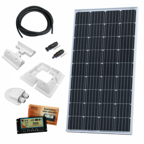 150W 12V Solar Panel kit 12A MPPT Controller battery charger motorhome 