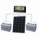 100W 12V dual battery solar charging kit with 10A controller, mounting brackets and cables