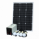 Off-Grid Solar Lighting System with 60W solar panel, 4 LED Lights, Solar Charge Controller and Lithium Battery