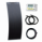 130W 12V narrow semi-flexible solar charging kit