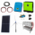 1kW grid-tie wind power kit with 3.2kW Sharp solar panels, 5.5kW hybrid inverter and 24kWh battery bank