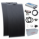 3kW complete dual battery van conversion kit with 2 x 160W black semi-flexible solar panels, 200Ah 12V battery and 3000W 230V pure sine wave inverter