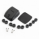 Scanstrut DS-HD10-BLK Double Horizontal Cable Seal - Waterproof Cable Gland for 6-10mm Cables, IP68 Rated, UV-Stable Plastic, Screw Mount - Black