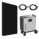 Complete 5kW off-grid power system with 5kWh high performance battery and 2.5kW solar power array