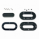 Scanstrut DS-LP-MULTI-BLK Low Profile Black Cable Seal for Multiple Cables up to 15mm and Connectors up to 18mm - Anodised Aluminium
