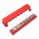 600A 12V/24V/48V red nickel plated busbar with 8 x M10 terminals and cover