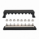 600A 12V/24V/48V black nickel plated busbar with 8 x M10 terminals and cover