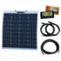 80W 12V Reinforced semi-flexible dual battery solar charging kit 