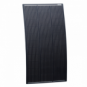 100W black semi-flexible fibreglass solar panel with round rear junction box and 3m cable, with durable ETFE coating