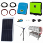 2kW grid-tie wind power kit with 5.4kW Sharp solar panels, 5.5kW hybrid inverter and 24kWh battery bank
