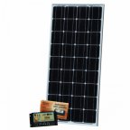 100W dual battery solar kit for camper / boat (with 10A dual battery controller and 5m cable)