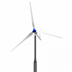 1000W 48V wind turbine with 3 blades and tail furling mechanism