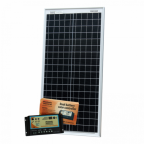 40W 12V dual battery solar kit for camper / boat with controller and cable