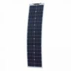 80W Reinforced narrow semi-flexible solar panel with a durable ETFE coating