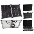 100W 12V folding solar charging kit for camper, caravan, boat or any other 12V system