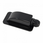 Waterproof black single cable entry gland (3-7mm) for motorhomes, caravans, campervans, boats and building installations