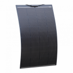 150W black semi-flexible fibreglass solar panel with durable ETFE coating