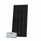 250W 12V bi-facial solar charging kit with 20A controller and 60cm cable