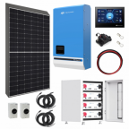 TBB Power 6.56kW 48V Complete Off-grid solar power system with 16 x 410W Sharp solar panels, 8kW TBB Power RIIOSUN hybrid inverter and 4 x TBB Power ES100II 105Ah batteries with IP65 cabinet