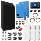 TBB Power 20.64kW 48V Complete Off-grid solar power system with 48 x 430W Sharp solar panels, 3 x 5kW TBB Power RIIOSUN hybrid inverter and 3 x TBB Power PS10 210Ah batteries