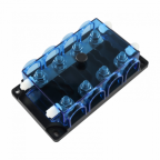 4-Way MEGA Fuse Holder with Protective Cover – Supports 4 x MEGA Fuses