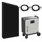 Complete 5kW off-grid power system with 5kWh high performance battery and 3.5kW solar power array