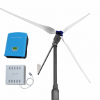 3000W wind turbine kit with 3 blades and tail furling mechanism. Supplied with charge controller and dump load.