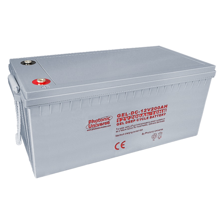 200Ah 12V Gel Deep Cycle Battery for Motorhome, Caravan, Boat, Leisure