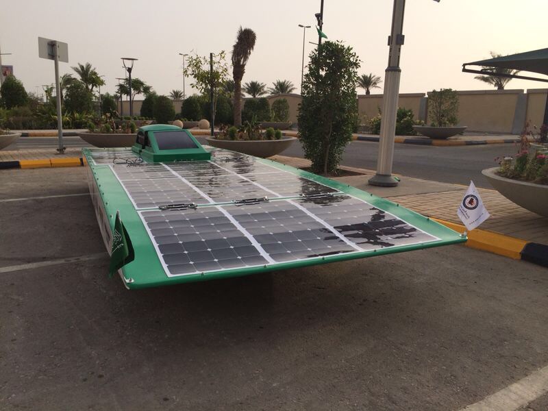 Photonic Universe solar panels on a solar powered car