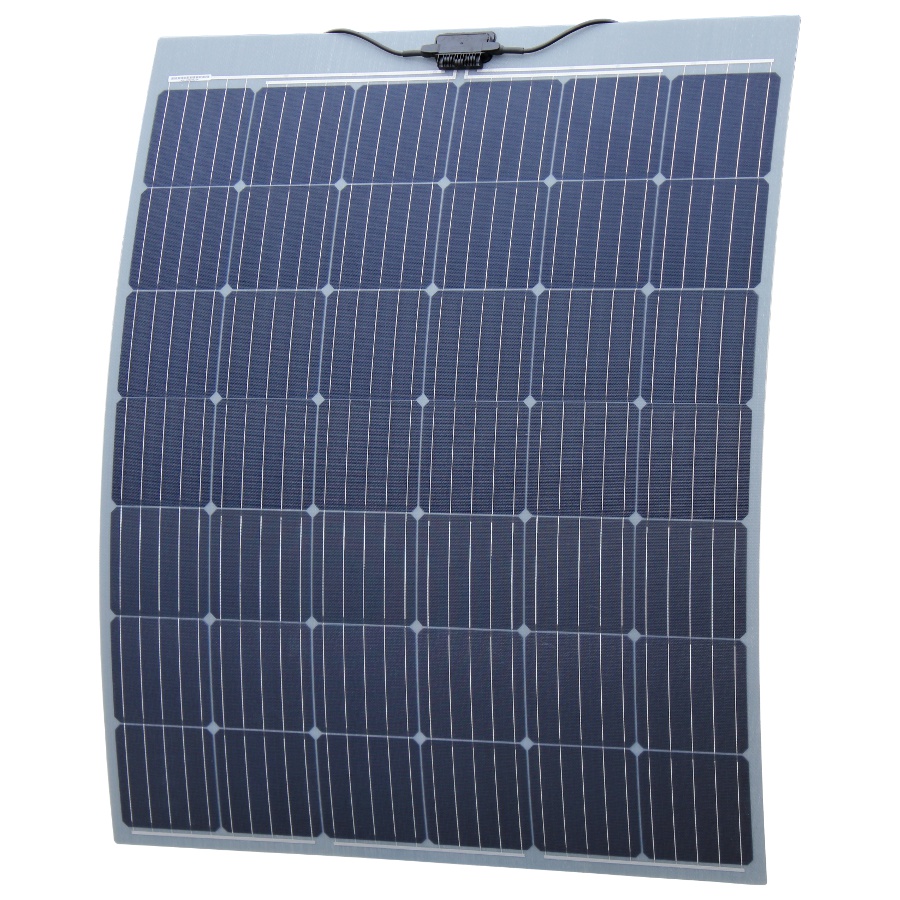 200W semiflexible solar panel with self adhesive backing (made in