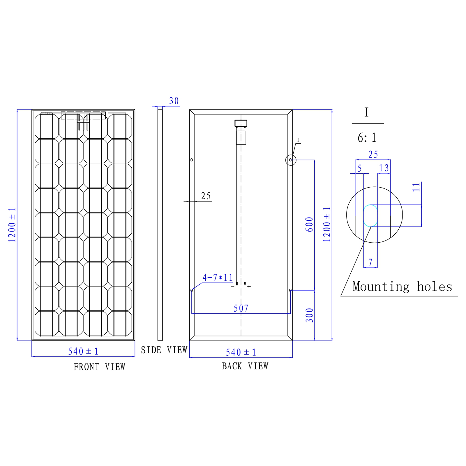 Komplettset 3x100 Watt Monokristallin 5-Busbars 20A Laderegler 12V / 24V  Kabel, Solarsets / Komplettangebote, Solarmodule